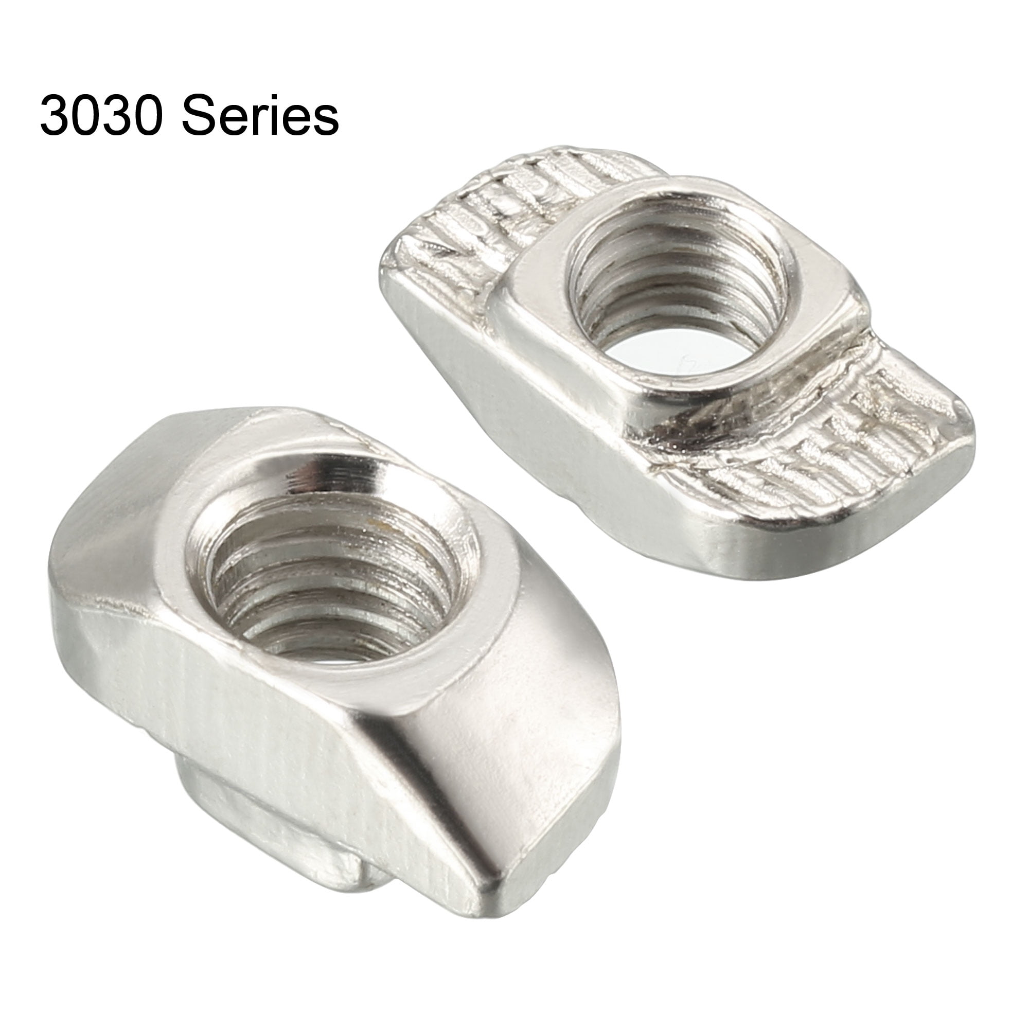 BokWin 50Pcs 3030 Series M6 T-Nuts Carbon Steel Nickel-Plated Half Round Roll in Sliding T Slot Nut 8mm Slot Aluminum Profile Accessories BokWin 50Pcs 3030 Series M6 T-Nuts Carbon Steel Nickel-Plated Half Round Roll in Sliding T Slot Nut 8mm Slot Aluminum Profile Accessories